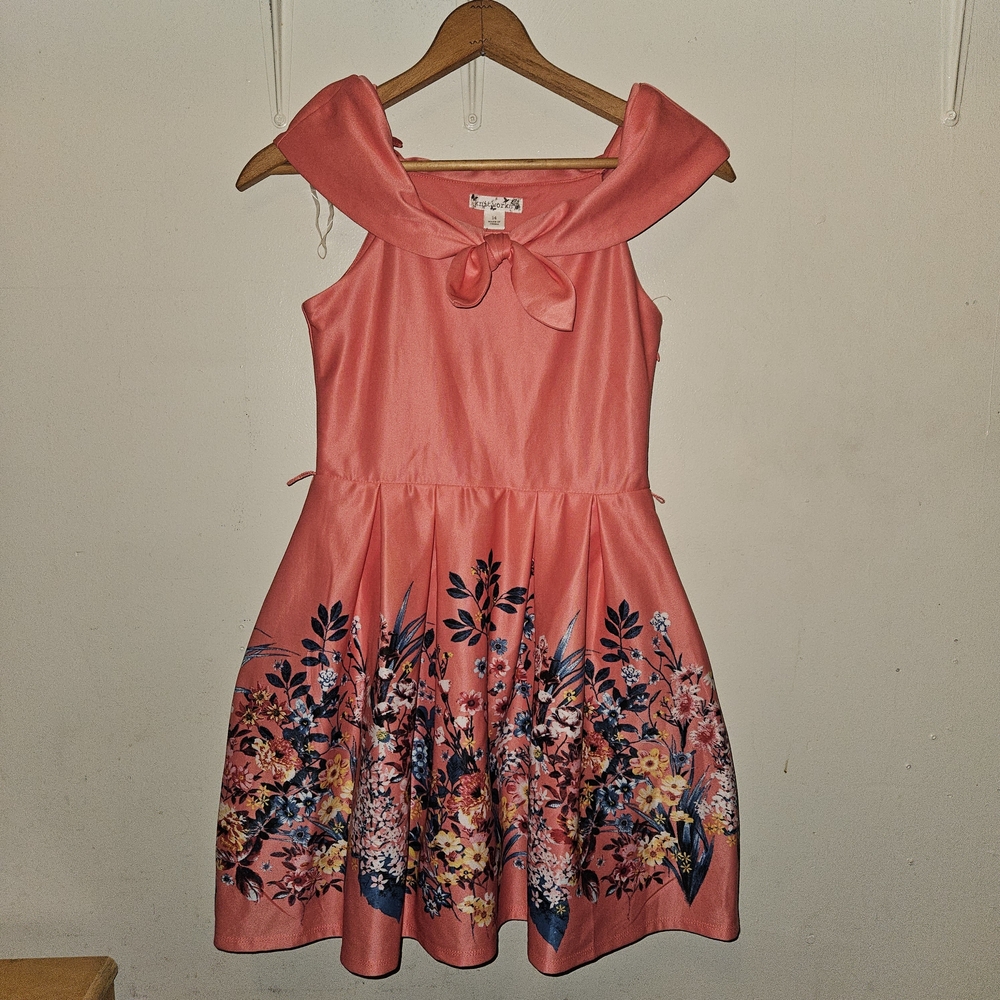 Knitworks Coral Floral Kids Dress